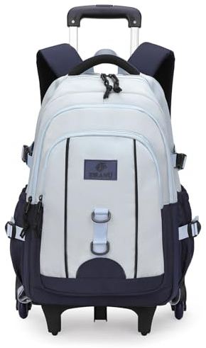 Rucksack mit Rollen Kinder Schulrucksack Teenager Trolley Kinder Schulranzen Schultasche Mädchen Jungen 48x32x20cm