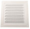 Cubierta de ventilación cuadrada de metal de aleación de aluminio rejilla de aire con pantalla de malla protectora para baño, cocina, techo o pared Soffit (165 x 165 mm)