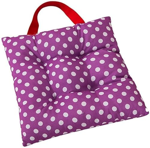 Mode Dots Candy Farben Kinder Sitzkissen Esszimmer Garten Kindergarten Kinder Stuhl Kissen, Purple, 27x27cm