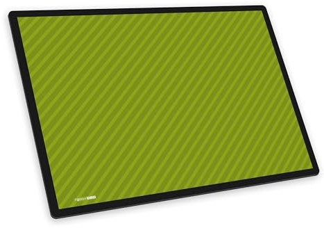 itenga Schreibunterlage STRIPE – Schreibtischunterlage 40 x 53 cm – rutschfest, abwaschbar & kratzfest – Kunststoff Desk Pad (grün)