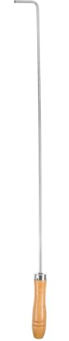 Alipis Tisonnier en Acier Inoxydable 201, 5 Mm Épaisseur, Longueur 55 Cm Outil pour Foyer Extérieur et Barbecue, Tisonnier à Charbon de Bois Polyvalent, Accessoire pour Cheminée