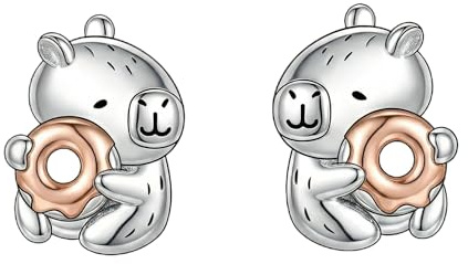 CUPENDA Ente/Hund/Wolf/Katze/Igel/Schmetterlings Ohrringe 925 Sterling Silber Niedliche Tier Ohrstecker Weihnachten Valentinstag Schmuck für Damen Tierliebhaber
