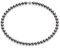 Schmuckwilli Collier de perle shell Tahiti/Mers collier Perles coquillage nacré les femme fermoir aimant gris 45cm dmk0015-45 (8mm)