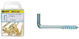 WOLFPACK LINEA PROFESIONAL - Alcayatas Rosca Zincada 20x70 mm. Brico Self 8 unidades