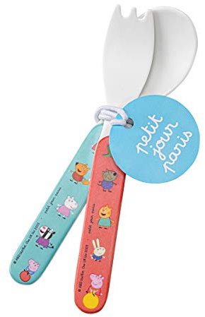 Petit Jour Paris - Besteck Peppa Pig - mit Messer und Gabel, wie die Eltern!