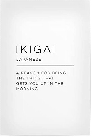 artboxONE Poster 30x20 cm Typografie Ikigai Definition - Bild ikigai ikigai Inspiration
