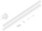 ledscom.de LED Unterbau-Leuchte SIRIS weiß matt, mit Touch-Dimmer flach, je 90cm, je 963lm, warm-weiß 2er Set