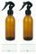 mikken 2 botellas de spray de 200 ml de cristal marrón con etiquetas
