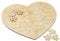 Cepewa Wunschherz Puzzle Holz Hochzeit Gästebuch Party Gästebuch Herz Hochzeit