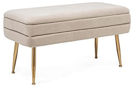 Fashion Commerce Bank Pavlina, Beige, 80 x 38 x 42 cm