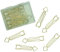 Papierdrachen 15 goldene Metall Büroklammern für Bullet Journals und Notizbücher - süße Papier Clips für Home Office und Uni - Motiv Pfeil - Set 3