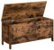 HOOBRO Truhen, Sitzbank mit Stauraum, Spielzeugtruhe mit Deckel, Schuhbank, Sitztruhe, Aufbewahrungstruhe, Robust, Sicherheitsscharniere, Schlafzimmer, Wohnzimmer, 100 cm, Dunkelbraun EBF100CW01