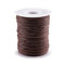 UR URLIFEHALL 100 Yards Selle Marron 1mm Cordon de Coton Ciré Macramé Cordon de Fil de Perles Ciré pour la Fabrication de Bijoux Artisanat du Cuir DIY