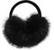ZLYC Cache-oreilles réglable en fausse fourrure pour femmes/filles, pour l’hiver, L Noir, taille unique