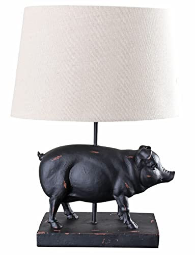 Küchenlampe Schwein Leuchte (ohne Leuchtmittel) Glückschwein Landhausstil Lampe Tischleuchte cw611 Palazzo Exklusiv