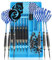 CareGames Dartpfeile mit Metallspitze,6 Stück 24 Gramm Profi Steeldarts 9 Aluminium Schaft mit 12 Flights, 20 Orings, 2 Flight Protektoren,Sharpener und Werkzeug Geschenketui
