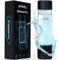 PIURIFY Botella de agua de hidrógeno, color negro. Vaso corporal de grado alimenticio; tecnología Spe/Pem, genera una concentración rica en hidrógeno puro real de 3000 ppb. Membrana Dupont,