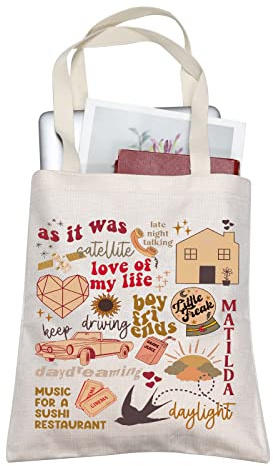 FOTAP Singer Merch Singer Tote Bag Singer Album Inspired Gift Singer Fan Gift Singer Album Gift Music Lover Gift HS Merchandise Tote Bag (As was Tote .)