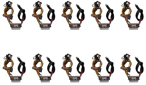 reamhome 10X 450W 24Pin 12V DC Pico de Entrada 450W Salida Realan Mini ITX Pico PSU DC ATX Interruptor de PC DC-DC ATX Fuente de Alimentación para Computadora
