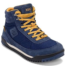 Xero Shoes Damen Ridgeway Wasserdichter Wanderstiefel — Ultraleicht, Nullabsatz, Breite Zehenbox, Barfußgefühl-Stiefel für Damen — Insignia Blue, Größe 36 EU