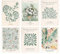 KiKiHong 6 Stück Poster Set Poster Vintage Flower Market Poste Blumen Weinlese Wand Plakat Kunstdrucke 20x25cm Botanik Kunst Abstrakt Blumen für Wände Heimdekoration(Ohne Rahmen)