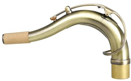 Accessori Kit per sassofono Accessori E Parti Di Ricambio Per Tubo In Legno Con Collo Curvo Esteso In Ottone Placcato Argento Per Sassofono Piatto B (Color : 01)