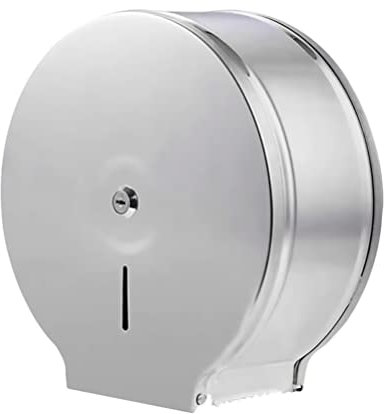 GUYANA Wipes Dispenser Stainless Steel Tissue Dispenser Roll Bathroom Tissue Holder Wall Mount Toilet Tissue Paper Roll Dispenser High Capacity Wet Wipes Dispenser (Silver)