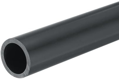 QUARKZMAN PVC Rohr, Durchmesser 17.6mm Länge 0.33m Rund Kunststoffrohr für Garten, Aquarium, Wasserleitung, Kabelkanal, lüftungsrohr (Dunkelgrau)