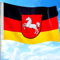 HPMAISON Niedersächsische Flagge 90 * 150cm Konföderierte Staaten mit Messingösen Leuchtende Farben Polyester WM-Parade Feiertags Dekorationen