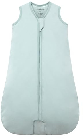 Mosebears Baby Schlafsack Winter 2.5 Tog,100% Baumwolle Baby Winterschlafsack für Babys 0-24 Monate(Calm Sage,18-24 Monate)