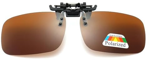 SHFYFHS Polarisierte Sonnenbrillen-Clip für Herren und Damen - UV400 Schutz, Flip up Design, Anwendbar auf Golf, Angeln, Jagd und Sport - 1 Stück