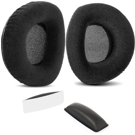 DowiTech Weiche Ohrpolster & Kopfband Ersatz Kompatibel mit Sennheiser RS160 RS170 RS180 HDR160 HDR170 HDR180 Kopfhörer Ohrpolster mit Bequemem Stoff und Memory-Schaum