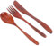 LABRIMP Juego de 3 Cubiertos de Madera Ergonómicos con Cuchara Y Tenedor Material Natural para La Cocina del Hogar
