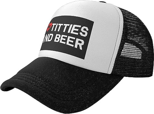 I Heart Titties Beer Love Mesh Back Trucker Cap Baseball Cap