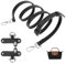Verstellbarer Schultergurt aus Leder für Longchamp Damen-Taschen Longchamp Mini Bag Straps und Taschengurt Verlängerung - Breite: 1,2 cm (Schwarz)