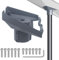 Starlink Gen 3 Rohradapter, Starlink V3 Masthalterung Aluminium Starlink Rohradapter Montagesatz für Starlink Standard Gen 3/V3 Kickstand Dish, Premium Starlink Gen 3 Halterung (Rohradapter)