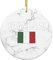 Italienische Flagge Italien Liebe Italia Weihnachtsschmuck Weihnachtsanhänger Keramik Christbaumschmuck Anhänger Mit Schnur Geschenkanhänger