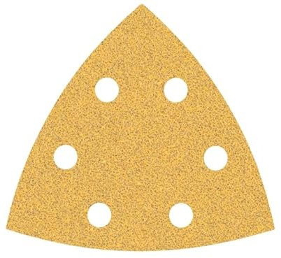 104PCS Multitool Schleifplatte Kit 93m für Delta-Schleifer erhältlich in verschiedenen Körnungen geeignet für enge Bereiche Hartholz Wandoberflächen Entrosten und Heimwerkerprojekte 100 5