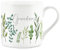 Grandma Ferns & Greenery Mug - Garden Themed Gift for Grandmothers Bone China Mug - Tea/Coffee Hot Drinks Cup Present
