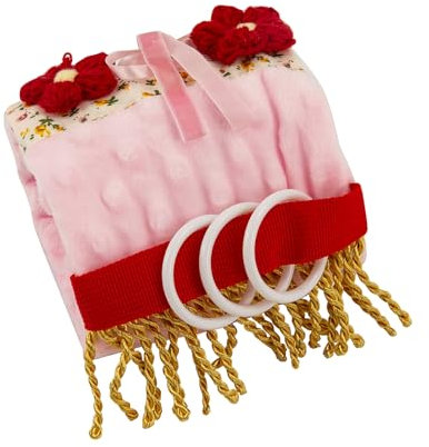 Fidget Blanket für Erwachsene mit Demenz Sensorisches Spielzeug für Alzheimer-Patienten Angstlinderung Autistische Demenz Sensorisches Armkissen Fidget Handgelenkmanschette (Rosa)