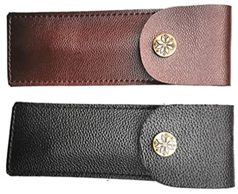 Cabilock 2 Stück Cutter Tasche Aus Pu Leder Küchenmesser Schutzhülle Aufbewahrungshalter Robust Langlebig Schutz Vor Verschleiß Und Schmutz