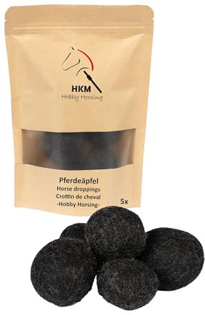 HKM Kinder Hobby Horsing Pferdeäpfel, Schwarz, One Size