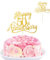 YUXIANG 50th Anniversary Cake Topper, Glitter Gold Cake Topper for Wedding Anniversary Party, 50th Birthday Party Decorations for Cakes, Frosting Icing Decor Cooking Baking Accessorie