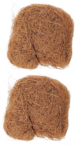 Supvox 2 Stück 1 Kokospalmenseidenerde Kokosschalenmulch Kokoserde Blumentopf Unkraut Zimmerpflanze Kokosfasermulch Kokosfaser Liner Mulch Fasermulch Baumfaser Baummulchkreise
