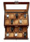 Homruilink Scatola porta orologi in legno da 20 scomparti, con coperchio in vetro, organizer a 2 strati per uomo e donna, fodera in velluto, scatola porta orologi, regalo per la festa della mamma