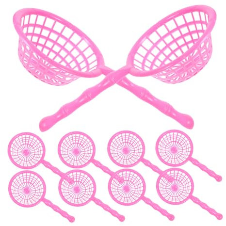 Vaguelly 10 Piezas De Juguete De Playa Red De Juego De Arena para Piscina Adolescentes Playa Pesca Baño Piscina Accesorio De Plástico