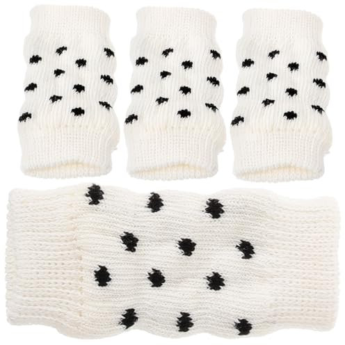 HEMOTON 4pcs Fouling Dog Leg Warmers Knitted Leg Warmers for Dogs Pet Hock Covers