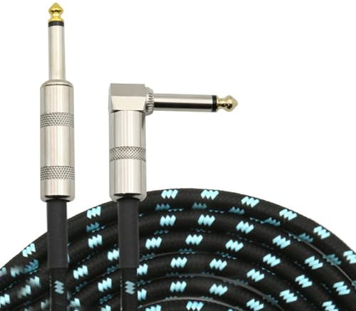 Hkfgdjdl 6m Guitar Instrument Cable Professional Keyboard Cable Electric Instrument Cable for Electric Guitar Bass Keyboard