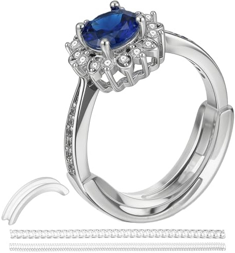 22 Pcs Ring Verkleinerung Unsichtbar, Unsichtbare Ringverkleinerer Unsichtbar für Lose Ringe, Passend für Männer & Frauen