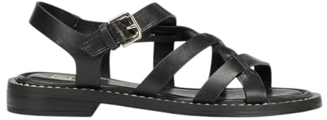 Dorking Fluchos D9730 Ega Damen-Sandalen, Tibet Schwarz, 36 EU